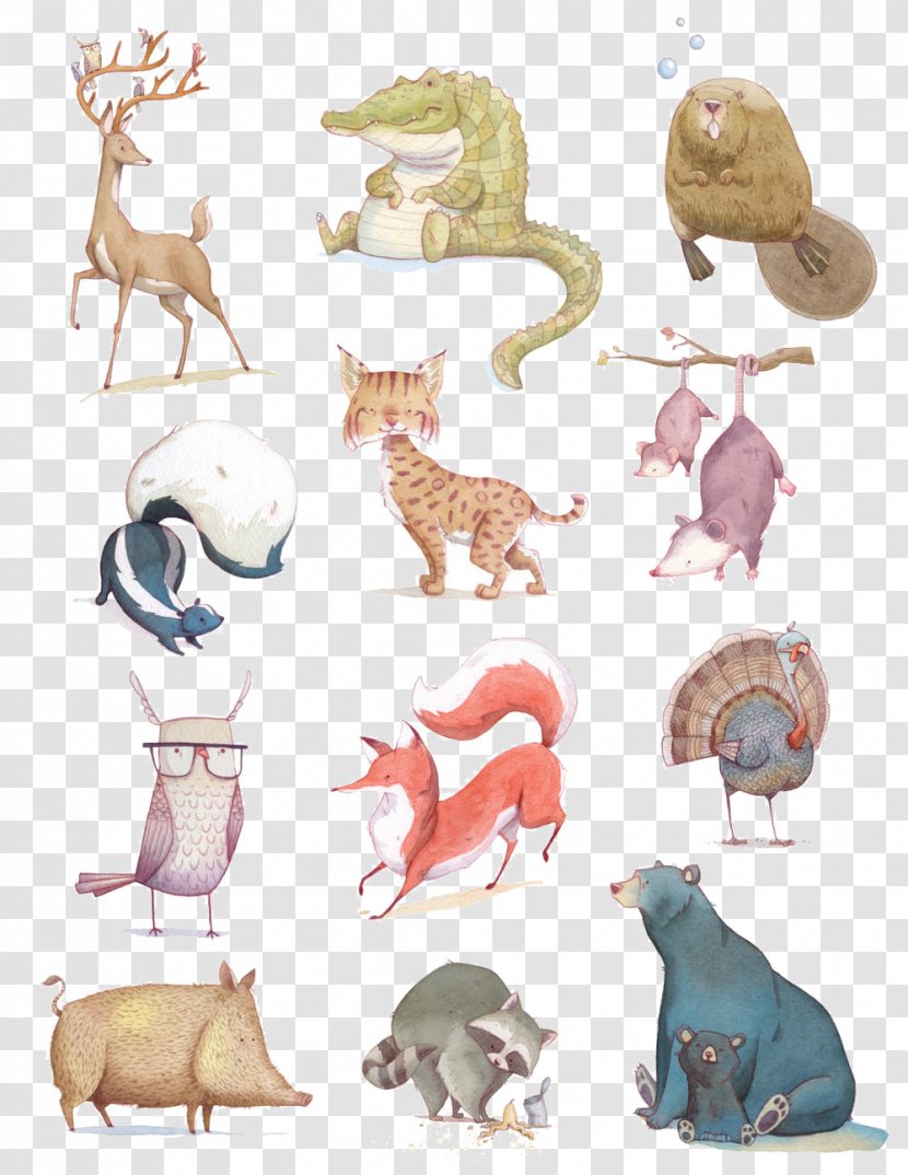 Animal Model Sheet Illustration - Cat - Total Animals Transparent PNG