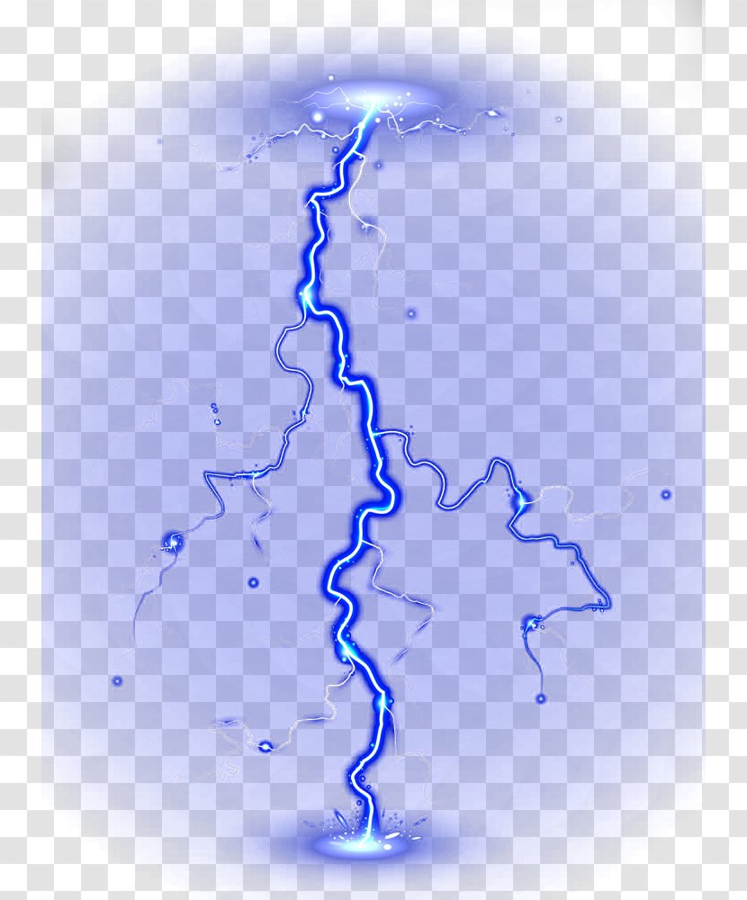Lightning Blue Electricity - Sky Transparent PNG