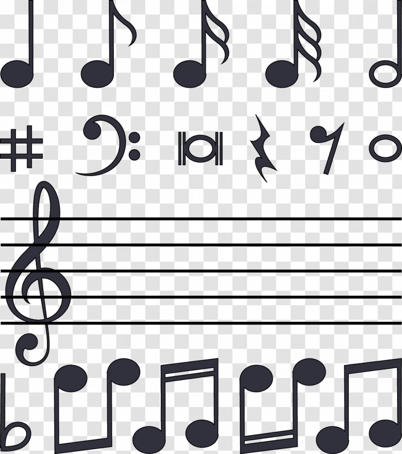 Musical Note Download Staff - Tree - Notes And Staves Design Vector Material Transparent PNG