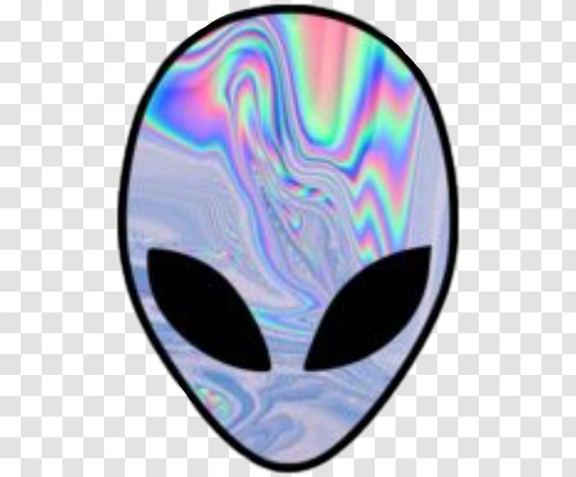Sticker Wall Decal Paper Alien - Emoticon - Holographic Transparent PNG