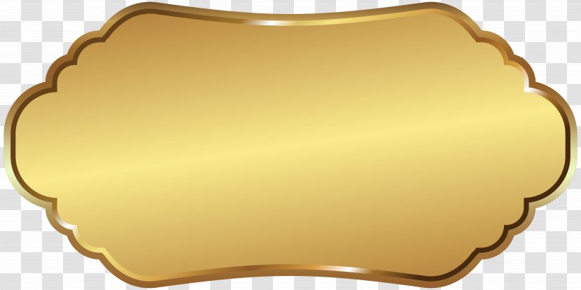 Yellow Rectangle - Material - Label Template Gold Clip Art Image Transparent PNG