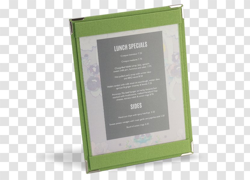 Picture Frames - Green - Menu Boards Transparent PNG