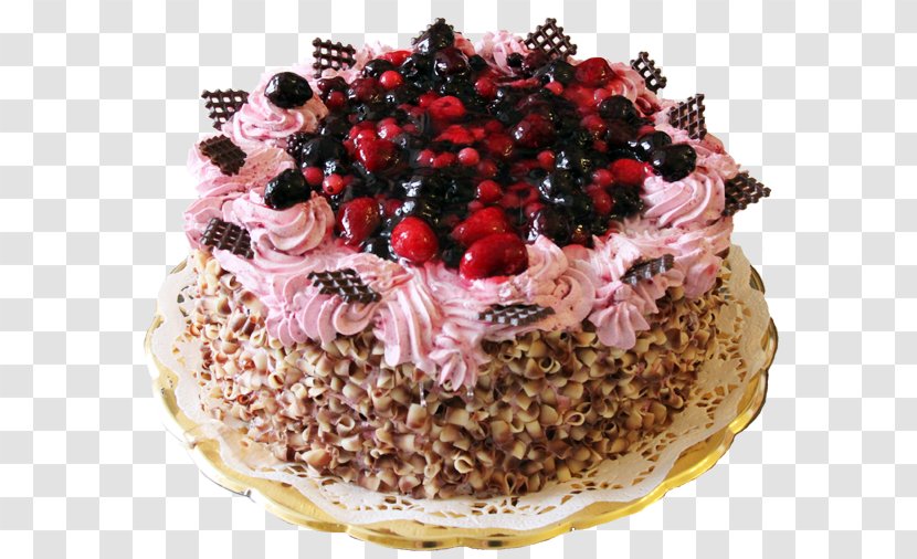 Torte Black Forest Gateau Chocolate Cake Fruitcake Tart - Toppings Transparent PNG