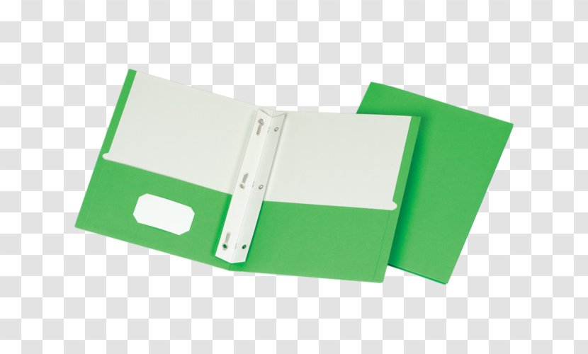 Paper File Folders Presentation Folder Brass Fasteners - Green 2 Pocket Transparent PNG