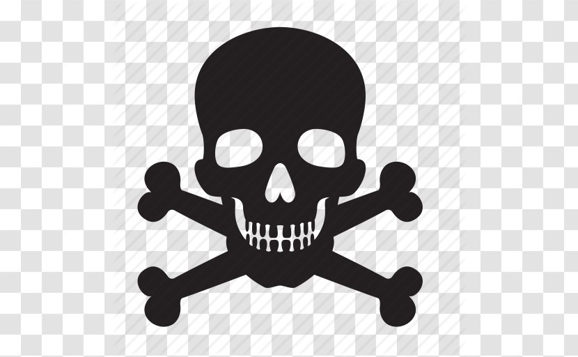 Skull And Crossbones Human Symbolism - Attention, Bones, Death, Icon Transparent PNG