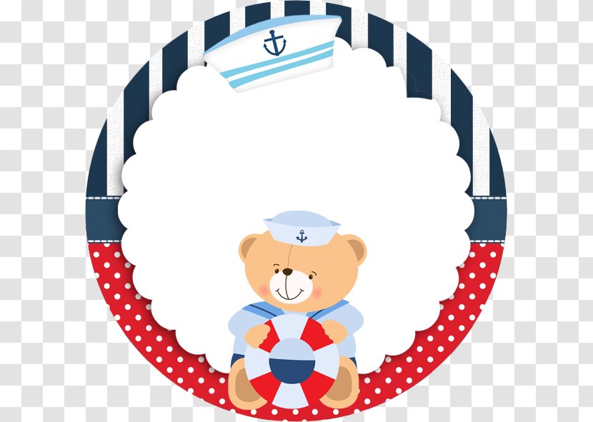 Party Sailor Paper Bear Convite - Flower - Nautical Theme Transparent PNG