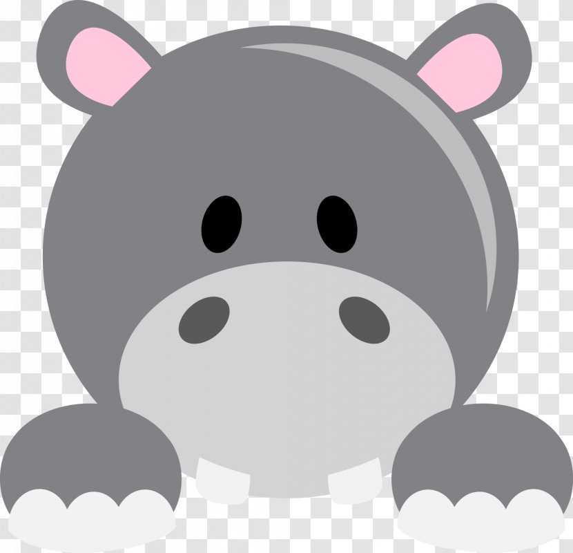 Pig Hippopotamus Drawing Clip Art - Pink Transparent PNG