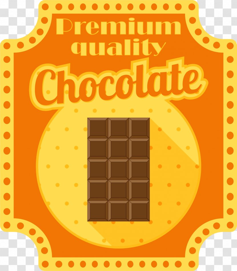 Chocolate Cake Wafer - Biscuit - Yellow Badge Transparent PNG