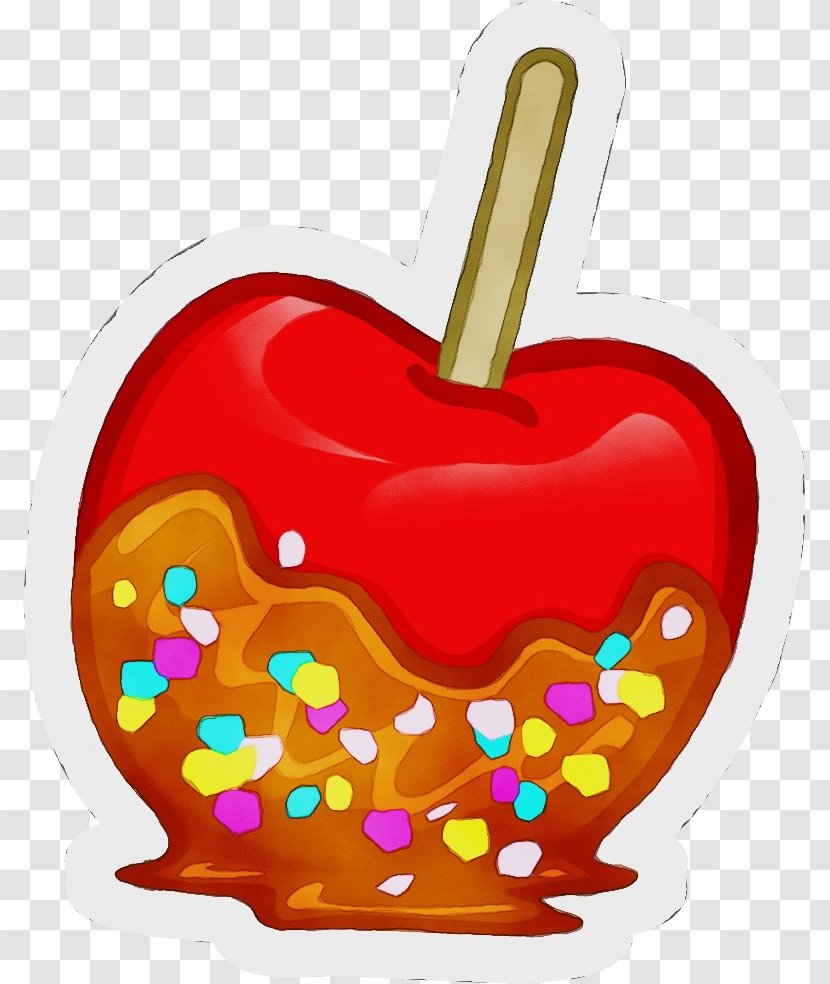 Heart Clip Art Apple Food Fruit - Watercolor - Bell Pepper Plant Transparent PNG