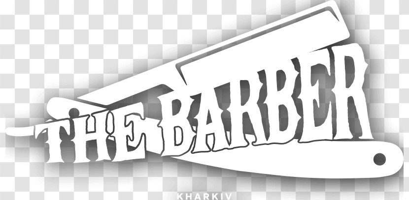 TheBarber Logo Hairdresser Brand - Area - Barber Knife Transparent PNG