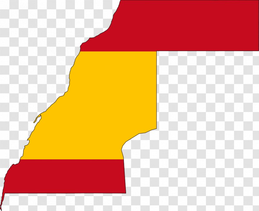 Western Sahara Conflict Flag Of Spanish Spain - Silhouette - Map Transparent PNG