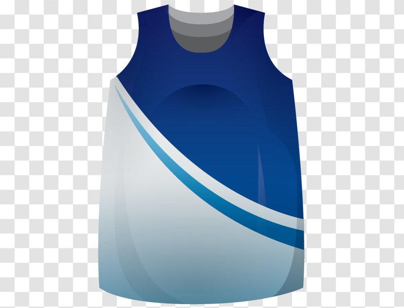 Cobalt Blue - Men Vest Transparent PNG