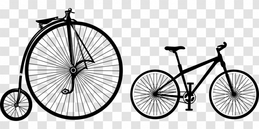 Bicycle Wheels Penny-farthing Clip Art - Drivetrain Part Transparent PNG