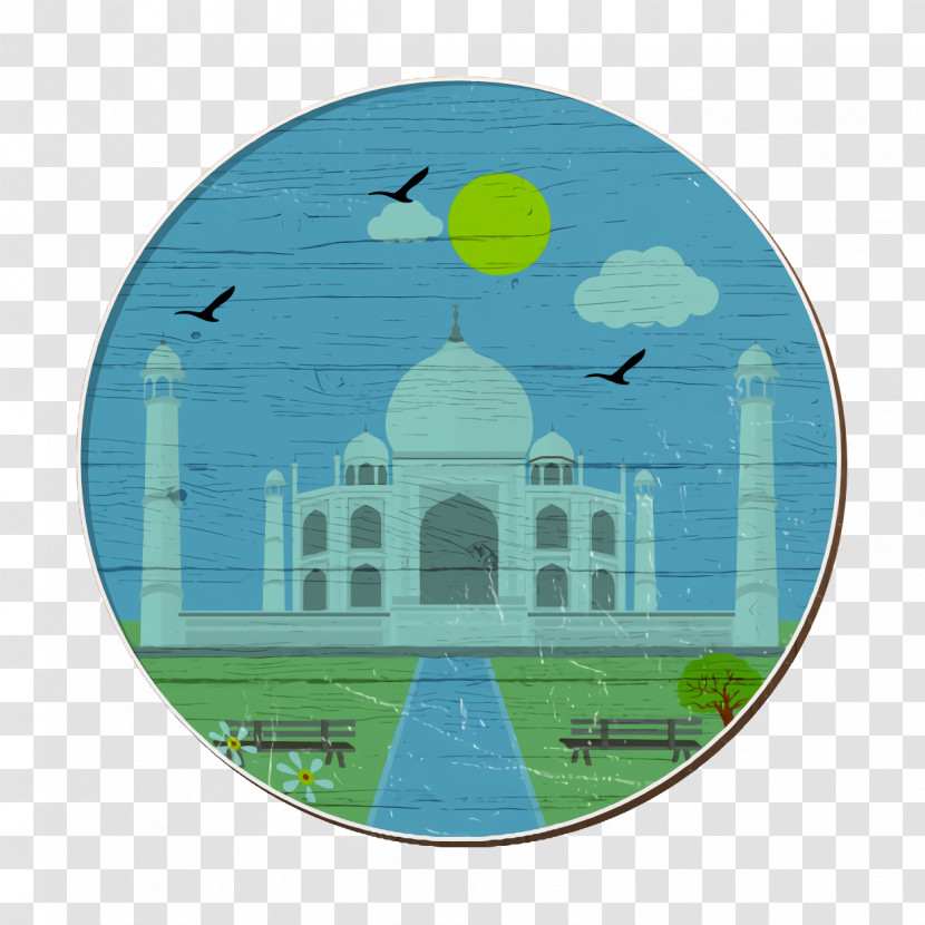 Landscapes Icon India Icon Taj Mahal Icon Transparent PNG
