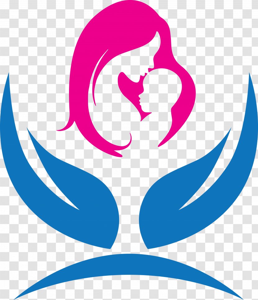 Mother Child Infant Diaper Logo - Woman Transparent PNG