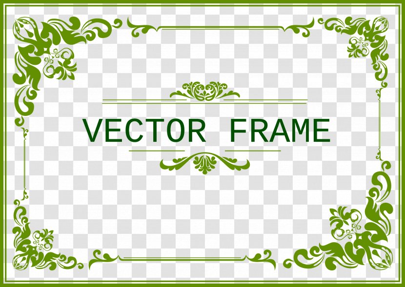 Template Green CorelDRAW - Brand - Frame Transparent PNG
