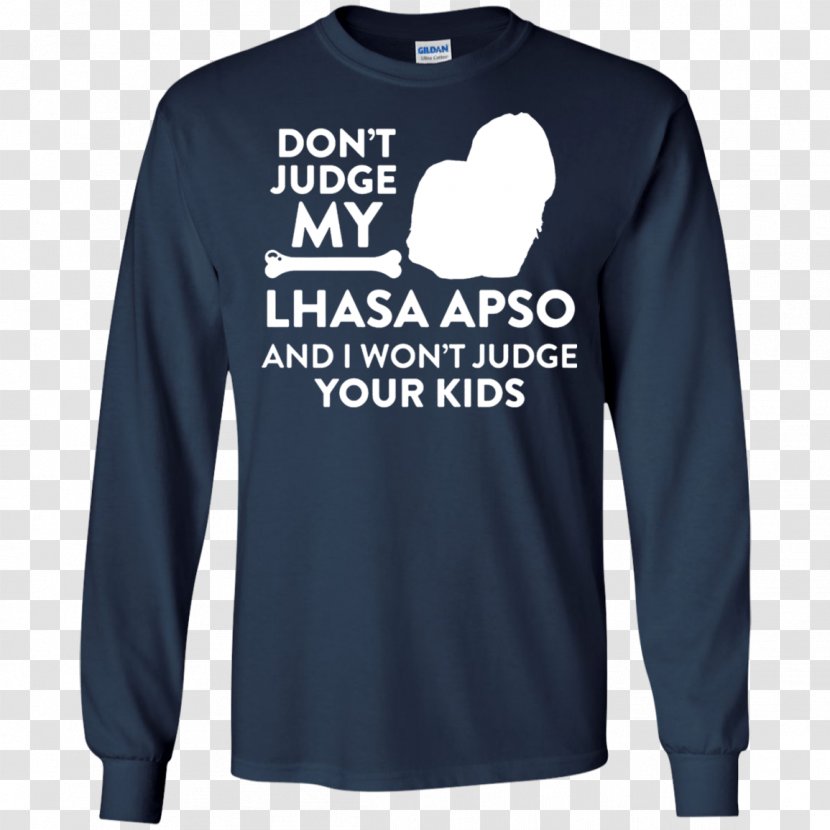 Long-sleeved T-shirt Hoodie - Sweatshirt - Lhasa Apso Transparent PNG