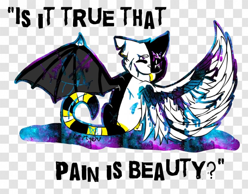 Cat Illustration Logo Clip Art BAT-M - Mythical Creature Transparent PNG