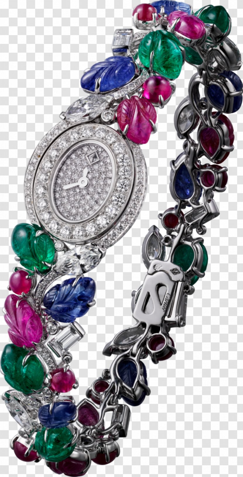 Jewellery Bracelet Ruby Carat Watch - Movement Transparent PNG