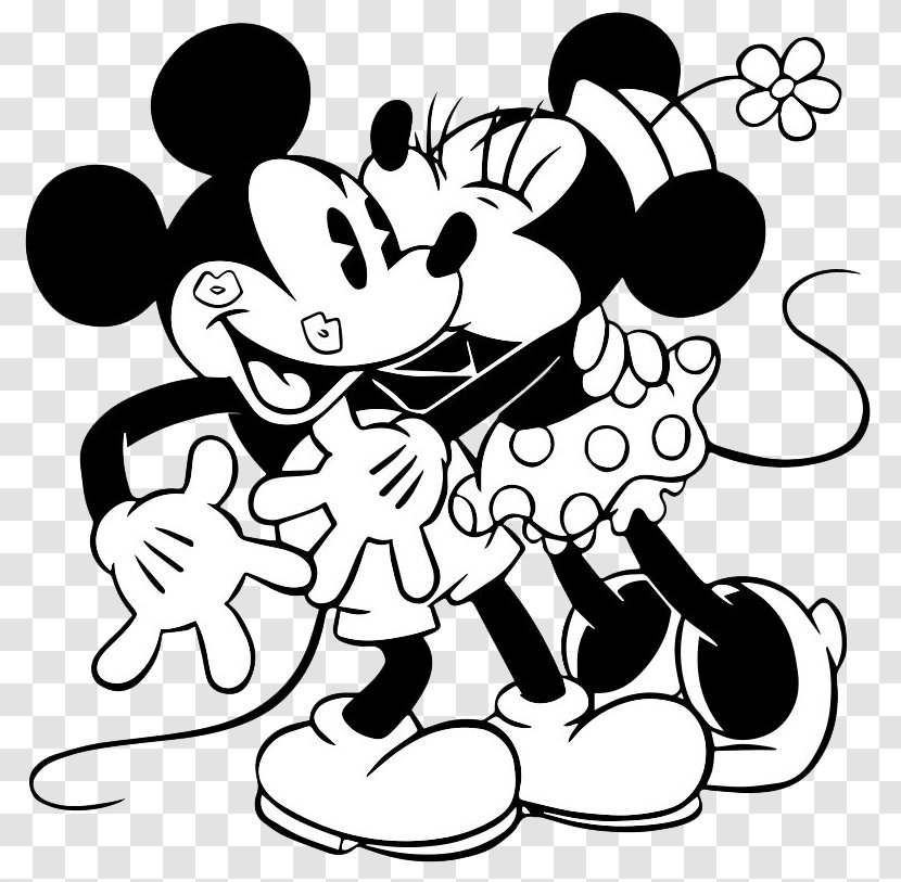 Mickey Mouse Minnie Pluto Coloring Book - White Transparent PNG