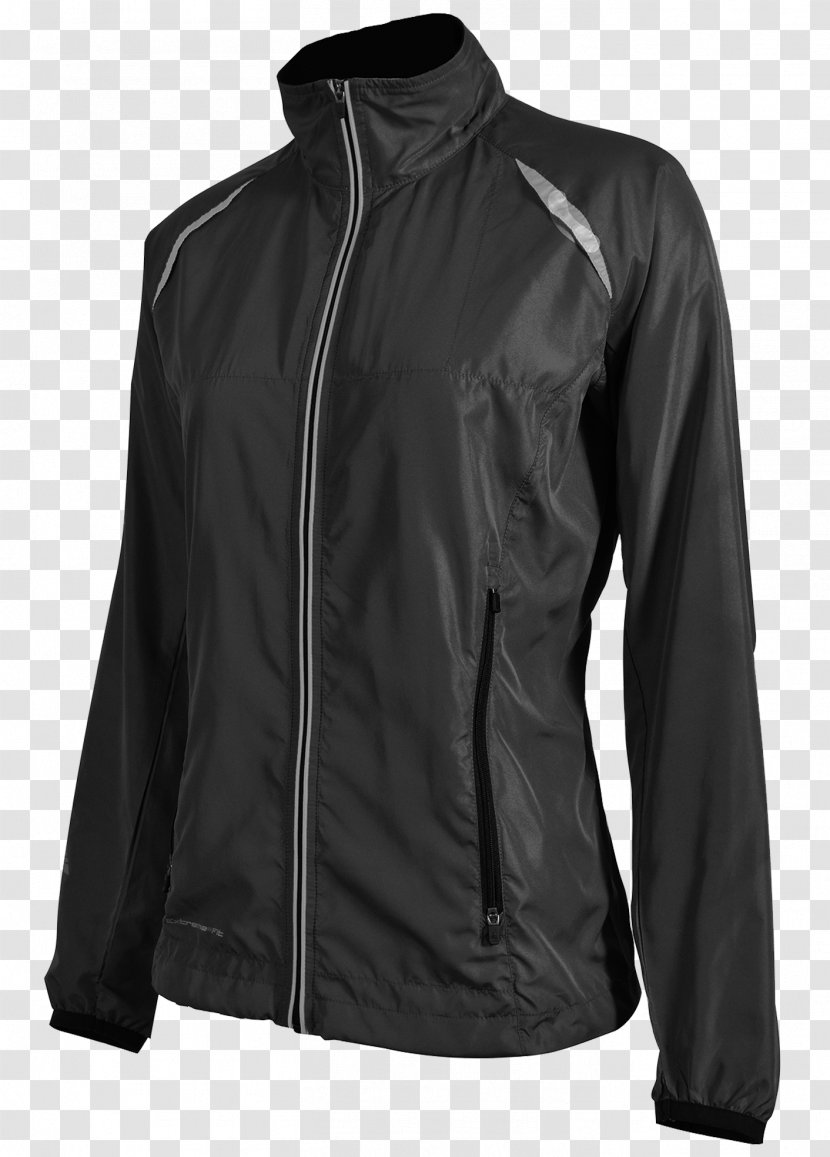 Leather Jacket Clothing Zipper Shell - Softshell Transparent PNG