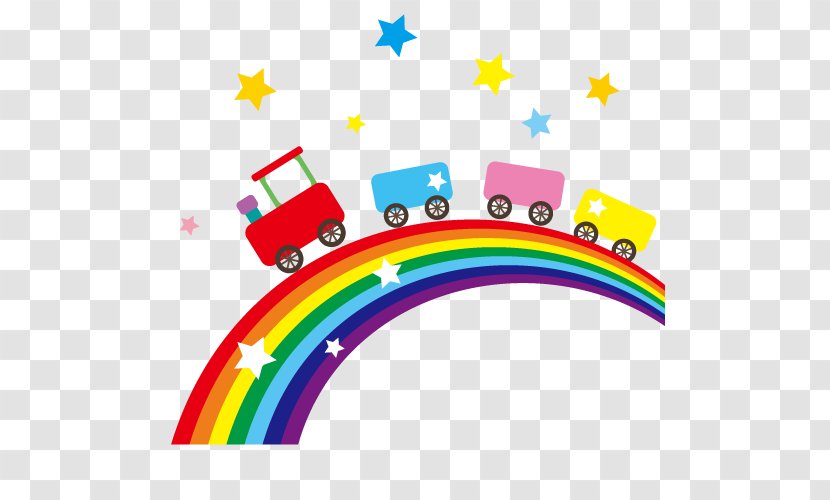 Rainbow Clipart - Heart - Colorful Train On The Rainbow.pnOthers Transparent PNG
