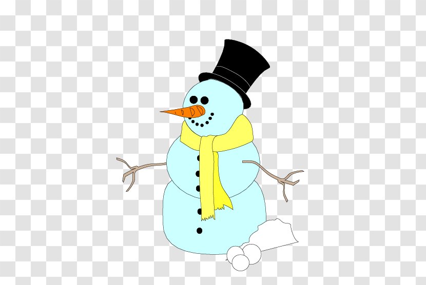 Snowman Cartoon Clip Art - Frosty The - Wearing A Hat Transparent PNG