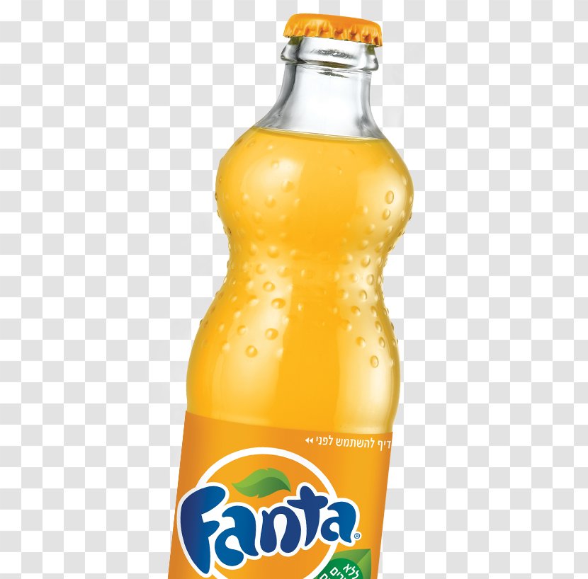 Orange Juice Drink Soft Glass Bottle - Cola Fanta Transparent PNG