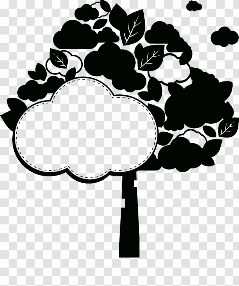 Tree Illustration - Abstraction - Black And White Silhouette Decoration Transparent PNG