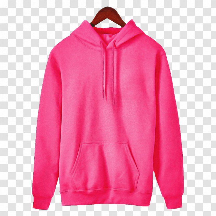 Clothing Outerwear Pink Hood Hoodie - Polar Fleece Neck Transparent PNG