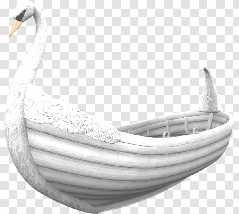 Ferry Boating Ship - Black And White - Swan Boats Transparent PNG
