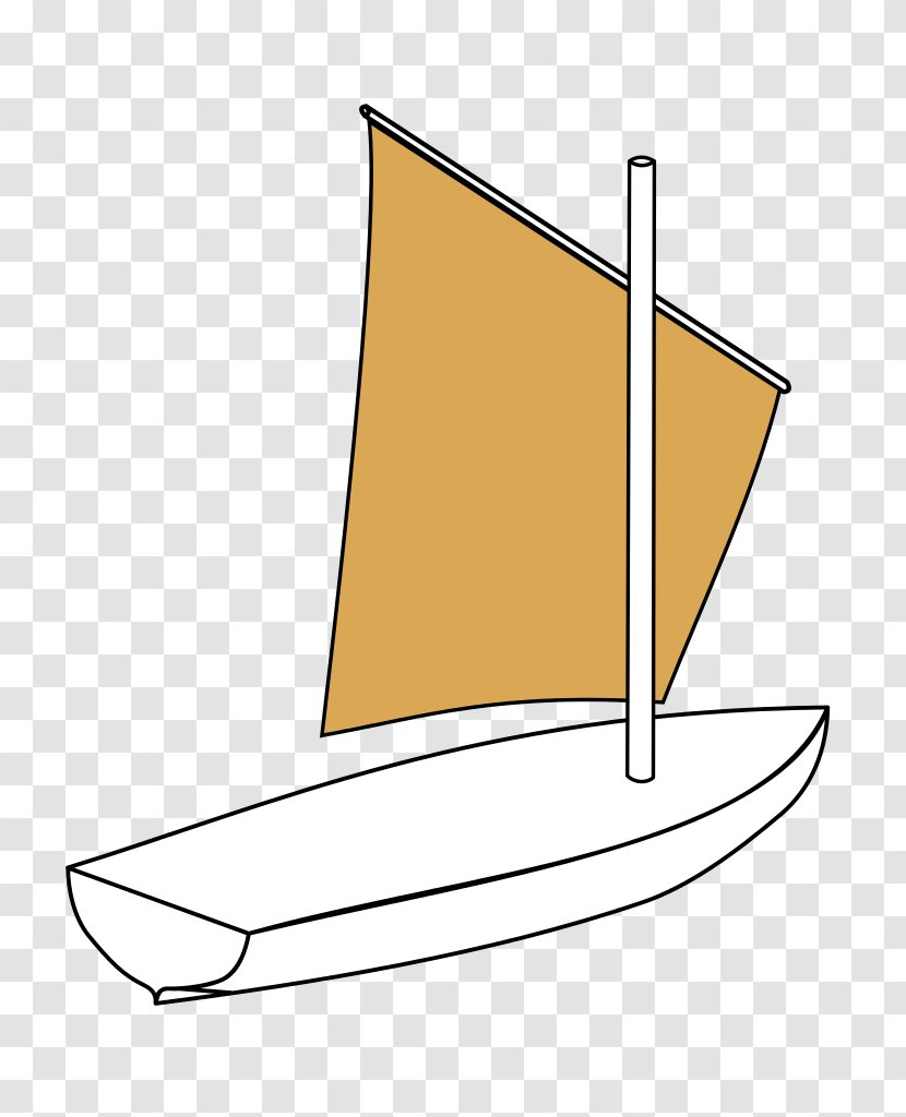 Sailboat Sailing Ship Fore-and-aft Rig Lug Sail - Triangle Transparent PNG