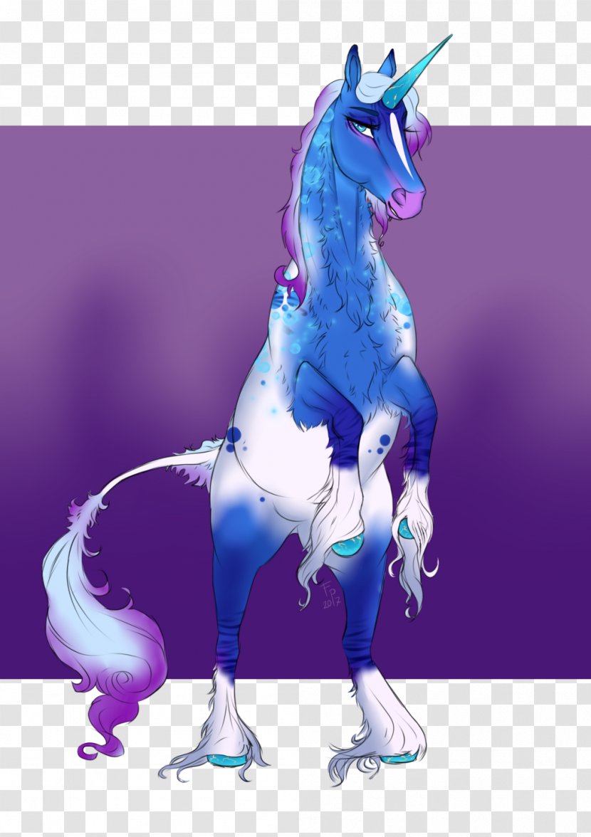 Unicorn Figurine Organism - Electric Blue Transparent PNG