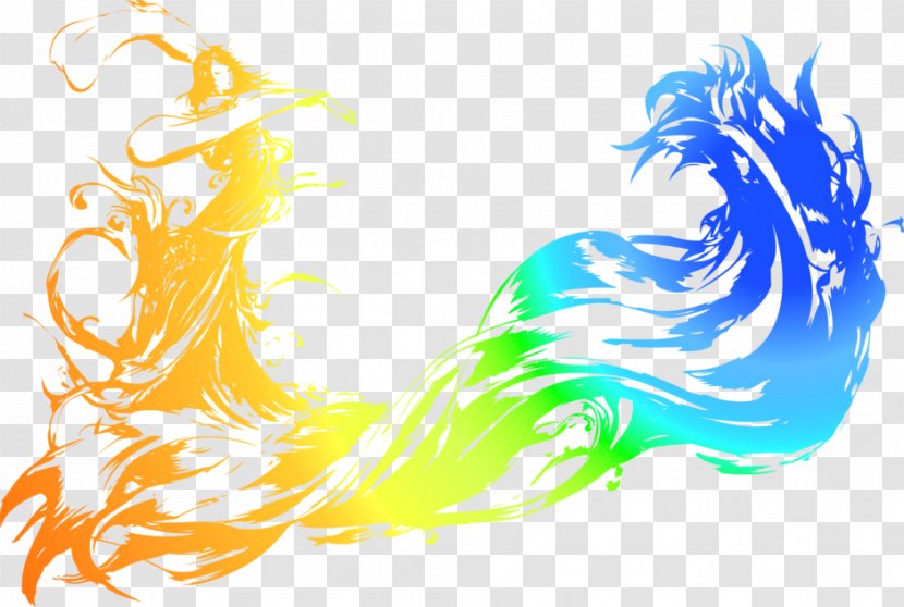 Final Fantasy X-2 VII X/X-2 HD Remaster - Wing - Colorful Fresh Goddess Dragon Decorative Patterns Transparent PNG