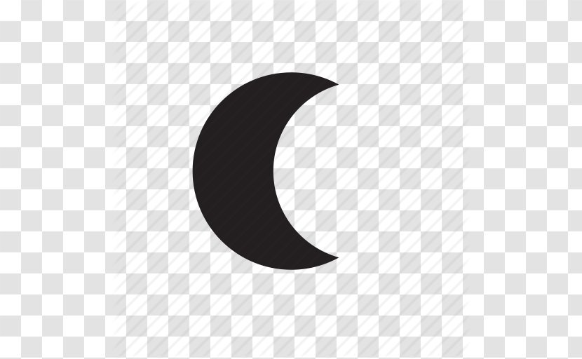 Desktop Wallpaper Moon Crescent - Black And White - For Icons Windows Transparent PNG