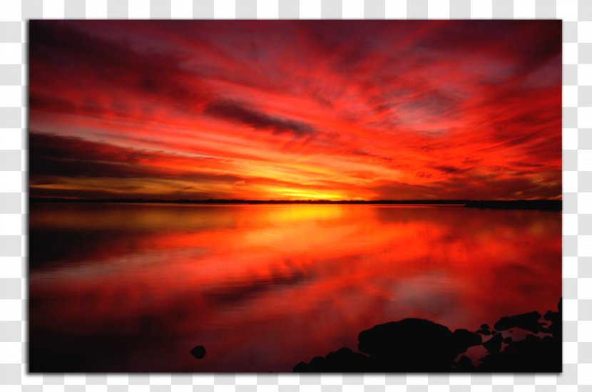 Red Sky At Morning Plc - Reflection - The Evening Of Huoshao Sunset R Transparent PNG