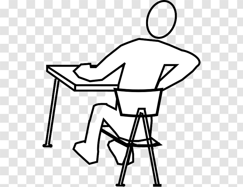 Standing Desk Sitting Office & Chairs - Low Back Pain - Uncomfortable Student Cliparts Transparent PNG