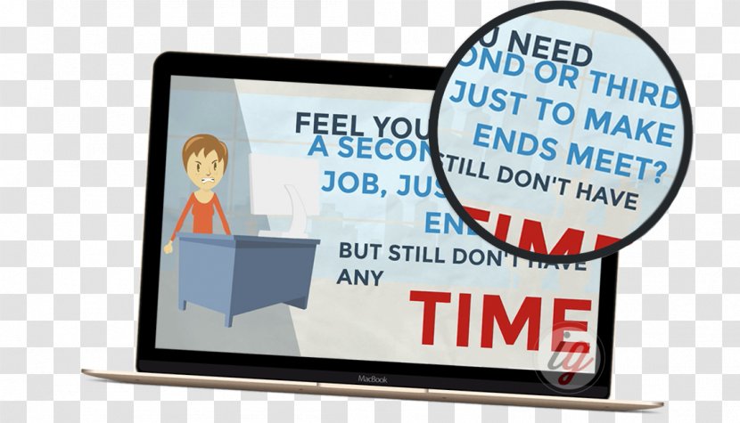 Display Advertising Device Multimedia - Sign - Time Is Money Transparent PNG