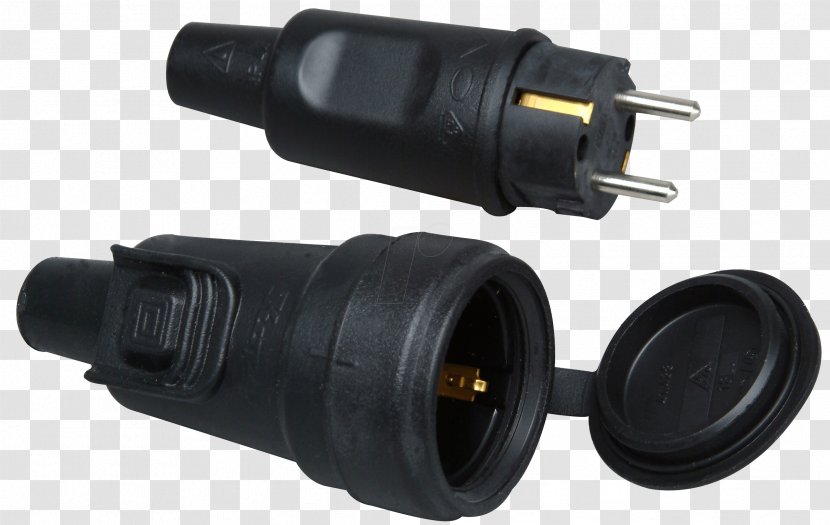 Adapter AC Power Plugs And Sockets Electrical Connector Schuko Cable - Feuchtraum - Electronic Component Transparent PNG