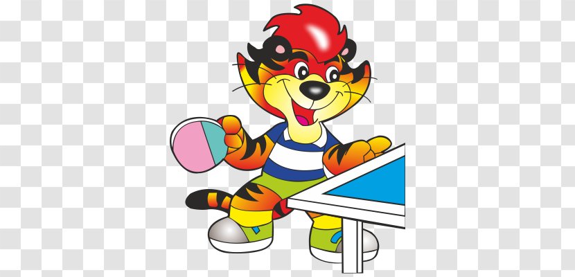 Tiger Lion Ping Pong Game Clip Art Transparent PNG