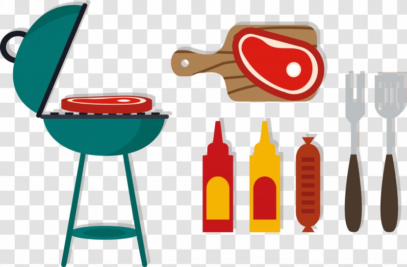 Barbecue Euclidean Vector - Table - Fast Big Meat Transparent PNG