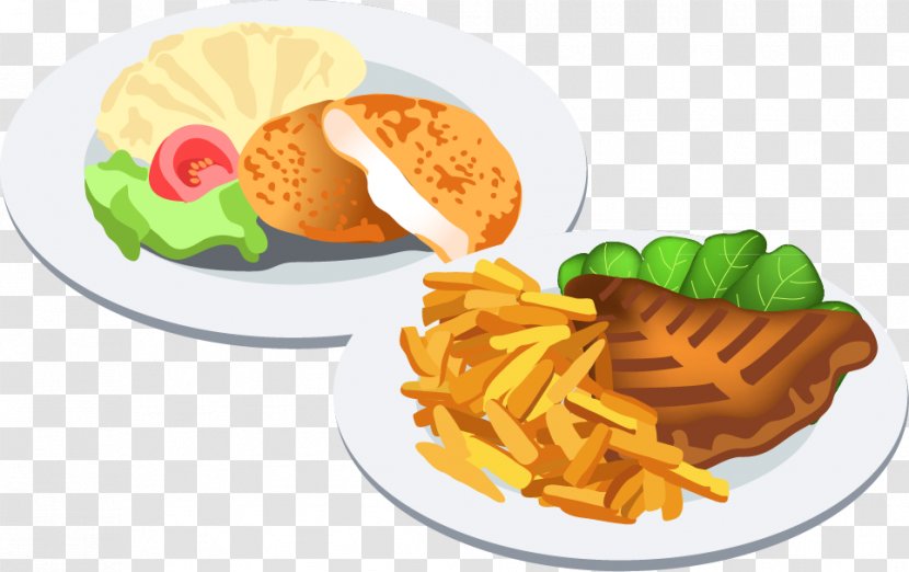 Fast Food Dish Clip Art - Garnish - Steak Fries Vector Material Transparent PNG