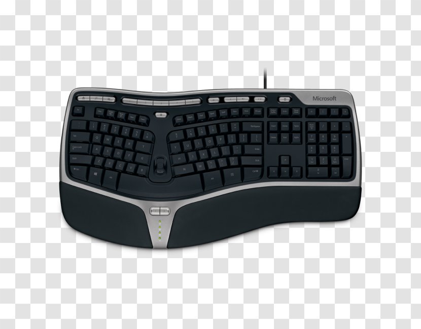 Computer Keyboard Microsoft Natural Ergonomic 4000 Polonais - Allinone Media Transparent PNG