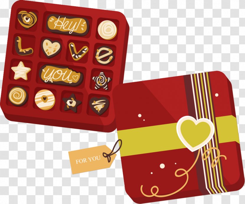 Chocolate Chip Cookie Dulce De Leche Biscuit - Vector Hand-painted Gift Box Transparent PNG