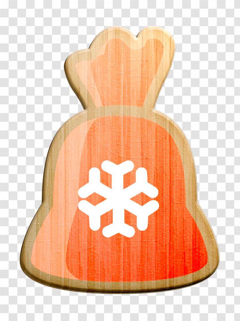 Bag Icon Christmas Gift - Santa - Peach Orange Transparent PNG