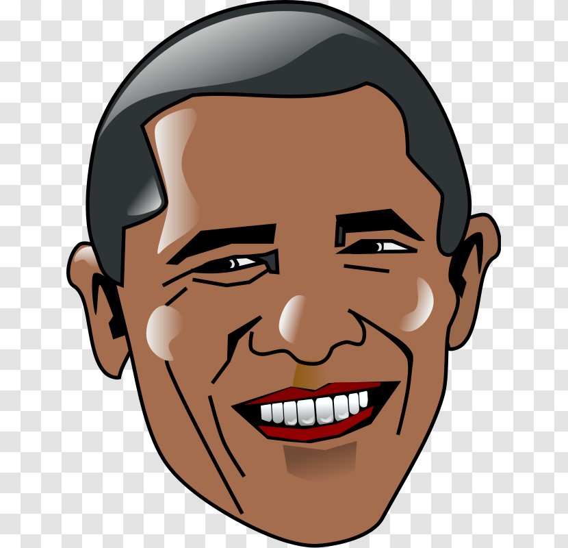 Barack Obama President Of The United States Clip Art - Nose - Famous Cliparts Transparent PNG