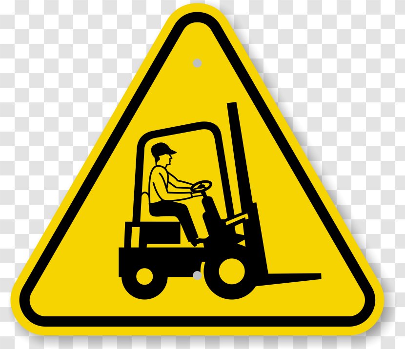 Forklift Operator Decal Sticker Powered Industrial Trucks - Certification - Yellow Transparent PNG