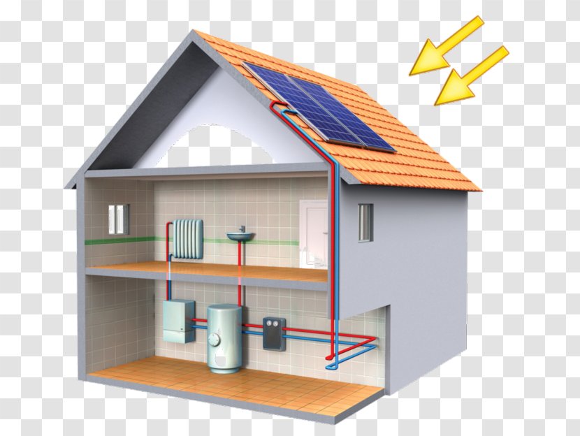 Solar Panels Energy Power Water Heating Thermal - Sunlight Transparent PNG