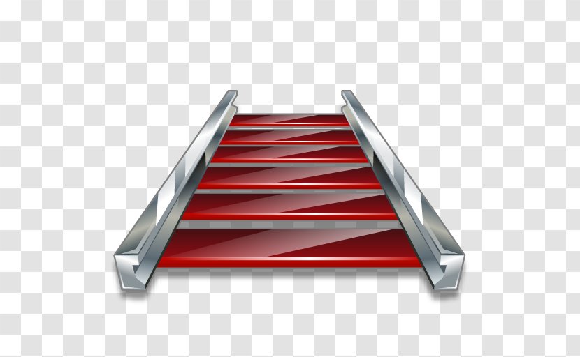 Rail Transport Train Ruby Icon - Steel - Ladder Transparent PNG