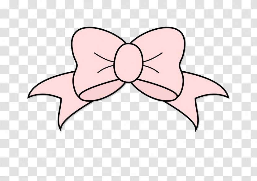 Bow Tie Drawing Ribbon Clip Art - Heart - Pink Transparent PNG